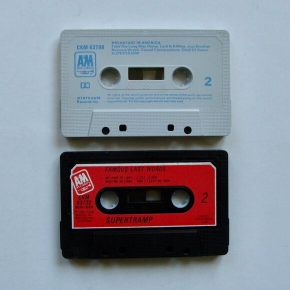 Supertramp Breakfast In America and Famous Last Words Vintage Cassette Tapes - Picture 6 of 7